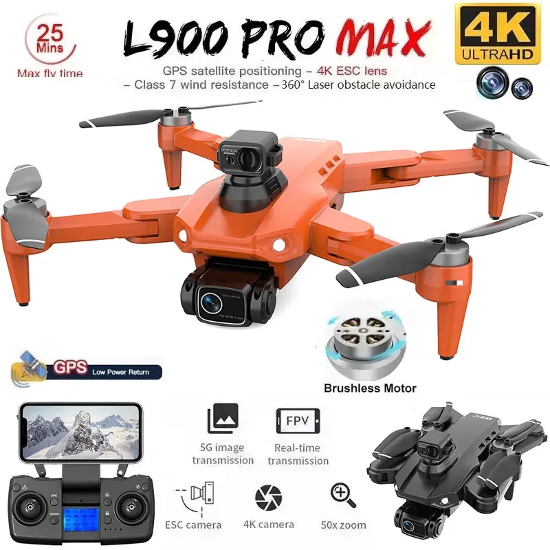 L900 Pro MAX GPS Drone 4K Prof - огляд і ціна Drone Camera Professional